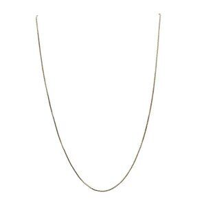 .925 Sterling Silver Box Chain Vintage Necklace 18" Lightweight 2.61g KC